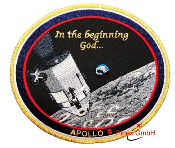 Bild von Apollo 8 Stoffaufnäher Abzeichen Gedenkabzeichen